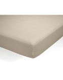 Lençol de baixo ajustável Alexandra House Living QUTUN Taupe 200 x 200 cm 200 x 1 x 200 cm