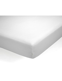 Sábana Bajera Ajustable Alexandra House Living QUTUN Blanco 140 x 1 x 200 cm