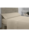Lenzuolo con angoli aderenti Alexandra House Living QUTUN Taupé 200 x 200 cm 200 x 1 x 200 cm