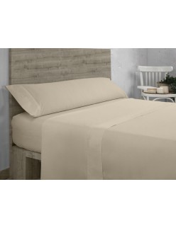Sábana Bajera Ajustable Alexandra House Living QUTUN Taupé 200 x 200 cm 200 x 1 x 200 cm