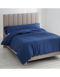 Juego de funda nórdica Alexandra House Living Amán Azul Cama de 90 2 Piezas