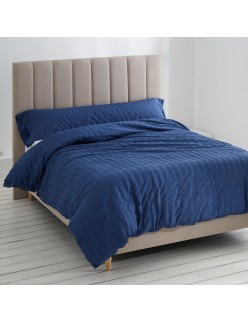 Juego de funda nórdica Alexandra House Living Amán Azul Cama de 90 2 Piezas