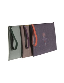 Trousse de toilette DKD Home Decor Marron Vert Bordeaux Toile Yoga 31 x 1 x 21 cm (3 Unités)