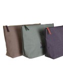 Trousse de toilette DKD Home Decor Marron Vert Bordeaux Toile Yoga 33 x 8 x 20 cm (3 Unités)