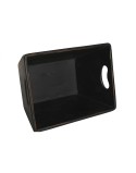 Cajas de almacenamiento Home ESPRIT Negro Madera de abeto 34 x 26 x 18 cm 4 Piezas