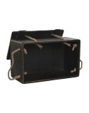 Cajas de almacenamiento Home ESPRIT Negro Madera de abeto 38 x 24 x 20 cm 3 Piezas