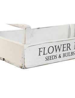 Cajas de almacenamiento Home ESPRIT Blanco Madera de abeto 39 x 19 x 12 cm 3 Piezas