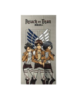 Strandbadetuch Attack on Titan Bunt 100 % polyester 70 x 140 cm