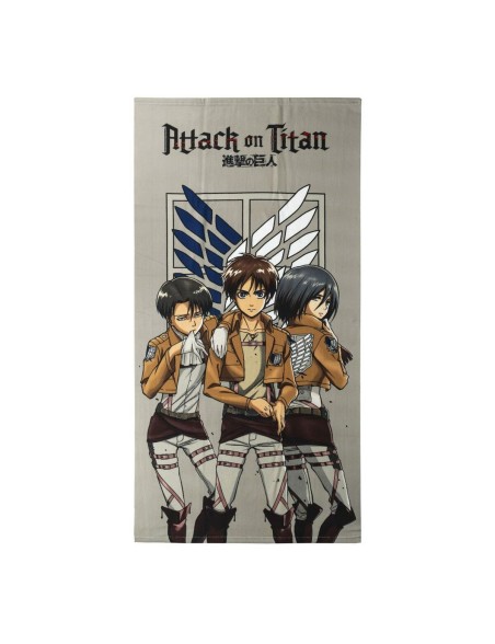 Strandbadetuch Attack on Titan Bunt 100 % polyester 70 x 140 cm