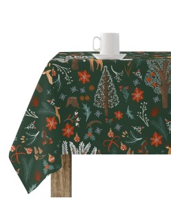 Tovaglia in resina antimacchia Belum Merry Christmas Multicolore 100 x 150 cm