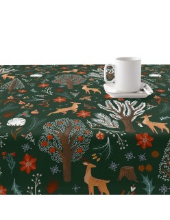 Tovaglia in resina antimacchia Belum Merry Christmas Multicolore 100 x 150 cm