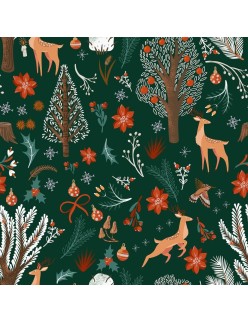 Tovaglia in resina antimacchia Belum Merry Christmas Multicolore 100 x 150 cm