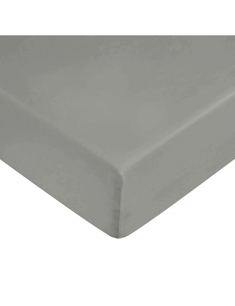 Fitted bottom sheet Decolores Liso Steel Single Smooth