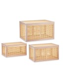 Juego de Baúles Madera de Paulonia 3 Piezas