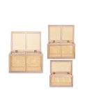 Juego de Baúles Madera de Paulonia 3 Piezas