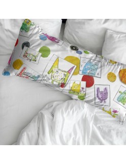 Capa de almofada Decolores Indiana Multicolor 175 Fios 45 x 110 cm