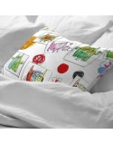 Funda de almohada Decolores Indiana Multicolor 175 Hilos 45 x 110 cm