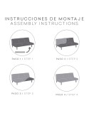 Funda para Sofá Eysa TROYA Marrón claro 140 x 100 x 200 cm