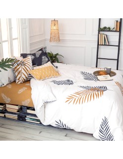 Nordic cover HappyFriday Blanc Foliage  Multicolour 180 x 220 cm