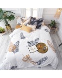 Bettdeckenbezug HappyFriday Blanc Foliage  Bunt 180 x 220 cm