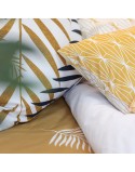 Capa nórdica HappyFriday Blanc Foliage  Multicolor 180 x 220 cm