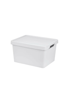 Scatola portaoggetti con coperchio Tontarelli Maya Bianco 16,2 L 36 x 28 x 20 cm