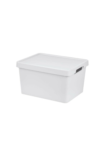 Scatola portaoggetti con coperchio Tontarelli Maya Bianco 16,2 L 36 x 28 x 20 cm