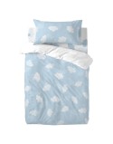 Bettbezug-Set HappyFriday Basic Kids Blau Babybettchen 2 Stücke