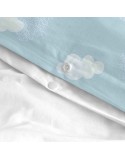 Bettbezug-Set HappyFriday Basic Kids Blau Babybettchen 2 Stücke