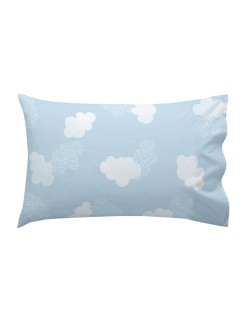 Juego de funda nórdica HappyFriday Basic Kids Azul Cuna de Bebé 2 Piezas