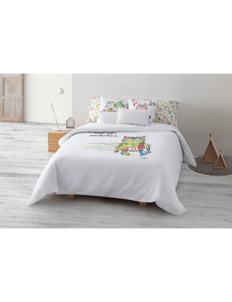 Housse de Couette Decolores Líos Catalá Multicouleur 175 Fils 155 x 220 cm