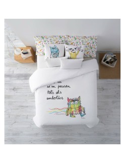 Housse de Couette Decolores Líos Catalá Multicouleur 175 Fils 155 x 220 cm