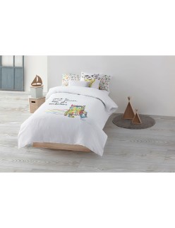 Copripiumino Decolores Líos Catalá Multicolore 175 Fili 155 x 220 cm