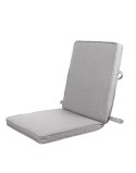 Stuhl-Kissen Grau 90 x 40 x 4 cm