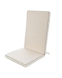 Almofada para cadeiras Creme 123 x 48 x 4 cm