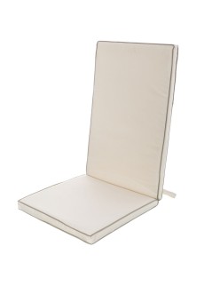 Cojín para sillas Crema 123 x 48 x 4 cm