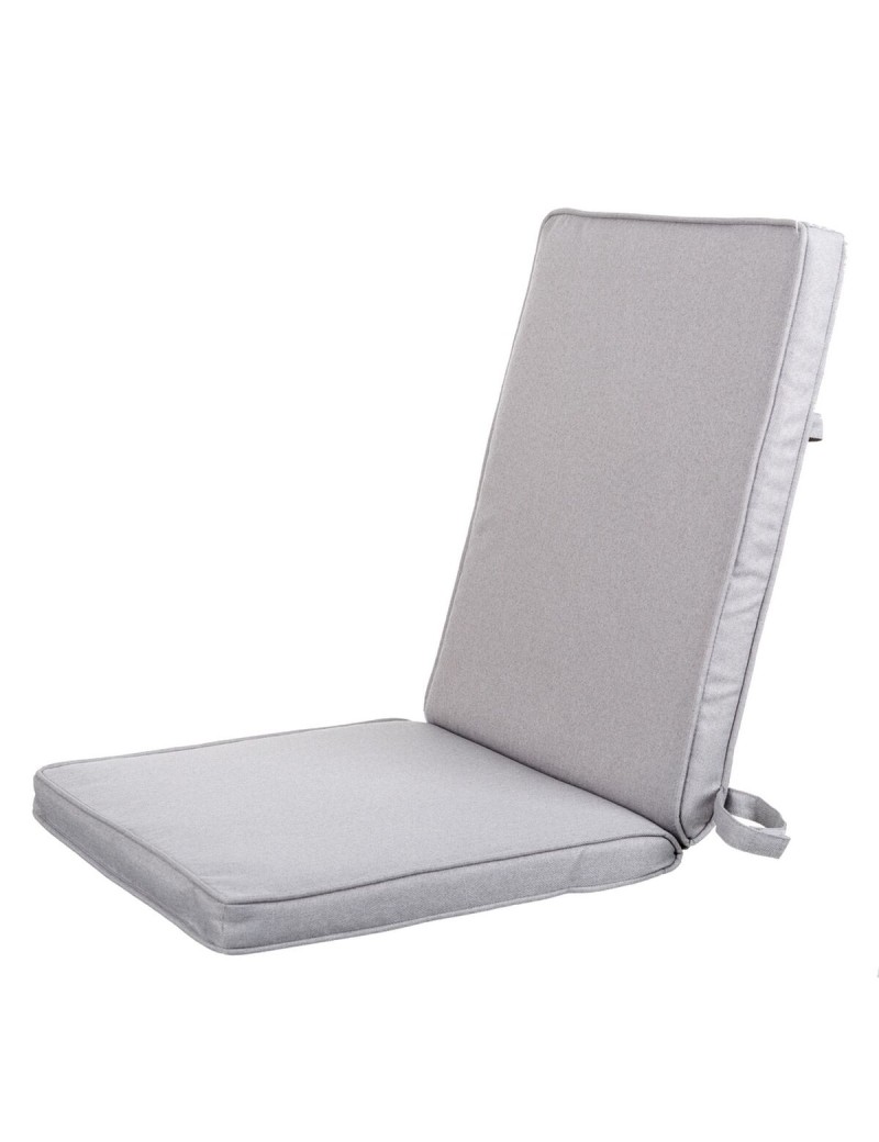 Chair cushion Grey 123 x 48 x 4 cm