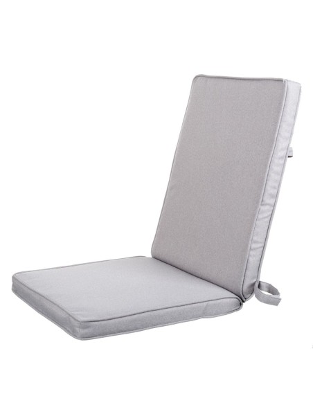 Cojín para sillas Gris 123 x 48 x 4 cm Cojín para sillas Gris 123 x 48 x 4 cm