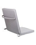 Chair cushion Grey 123 x 48 x 4 cm