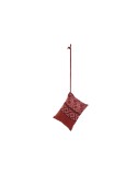 Cojín Home ESPRIT Rojo Verde Coral 30 x 10 x 20 cm (3 Unidades)