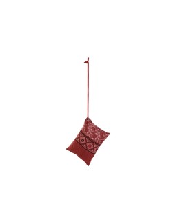 Cojín Home ESPRIT Rojo Verde Coral 30 x 10 x 20 cm (3 Unidades)