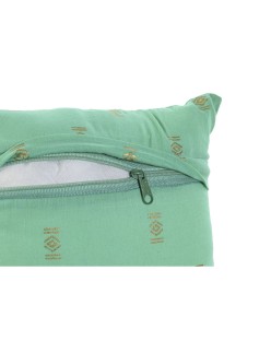 Cojín Home ESPRIT Verde Beige Coral 30 x 10 x 20 cm (3 Unidades)