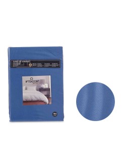 Jeu de draps Bleu Gran lit 2 persones 3 Pièces