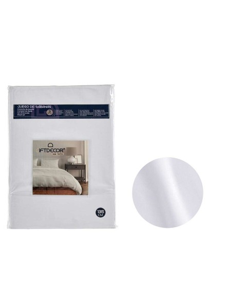 Bedding set White Double 3 Pieces