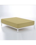 Fitted sheet Alexandra House Living Light brown 150 x 190/200 cm
