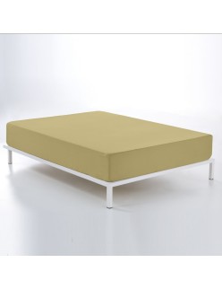 Fitted sheet Alexandra House Living Light brown 150 x 190/200 cm