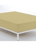 Lenzuolo con angoli Alexandra House Living Marrone Chiaro 150 x 190/200 cm