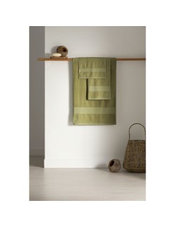 Handtuch Paduana grün 100 % Baumwolle 500 g/m² 50 x 100 cm