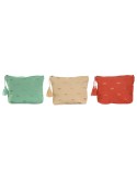 Neceser de Viaje Home ESPRIT Verde Beige Coral 25 x 5 x 20 cm (3 Unidades)