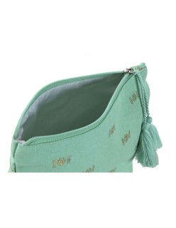 Neceser de Viaje Home ESPRIT Verde Beige Coral 25 x 5 x 20 cm (3 Unidades)